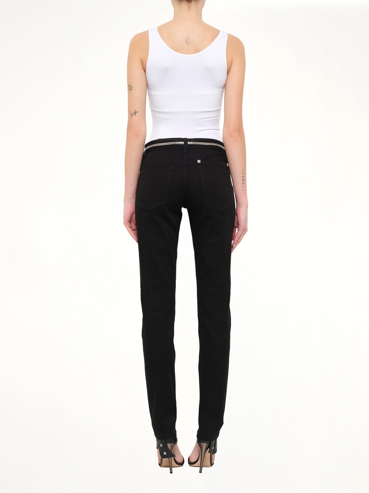 GIVENCHY Slim Fit Denim with Zipper at Waist (Black)