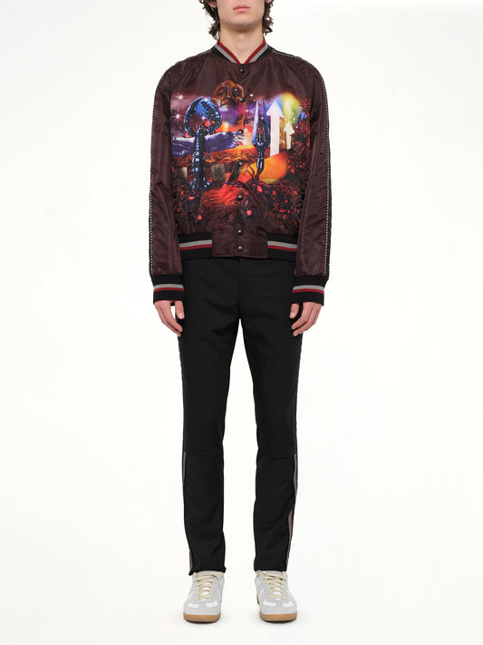 LANVIN Dune Baseball Jacket (Burg)