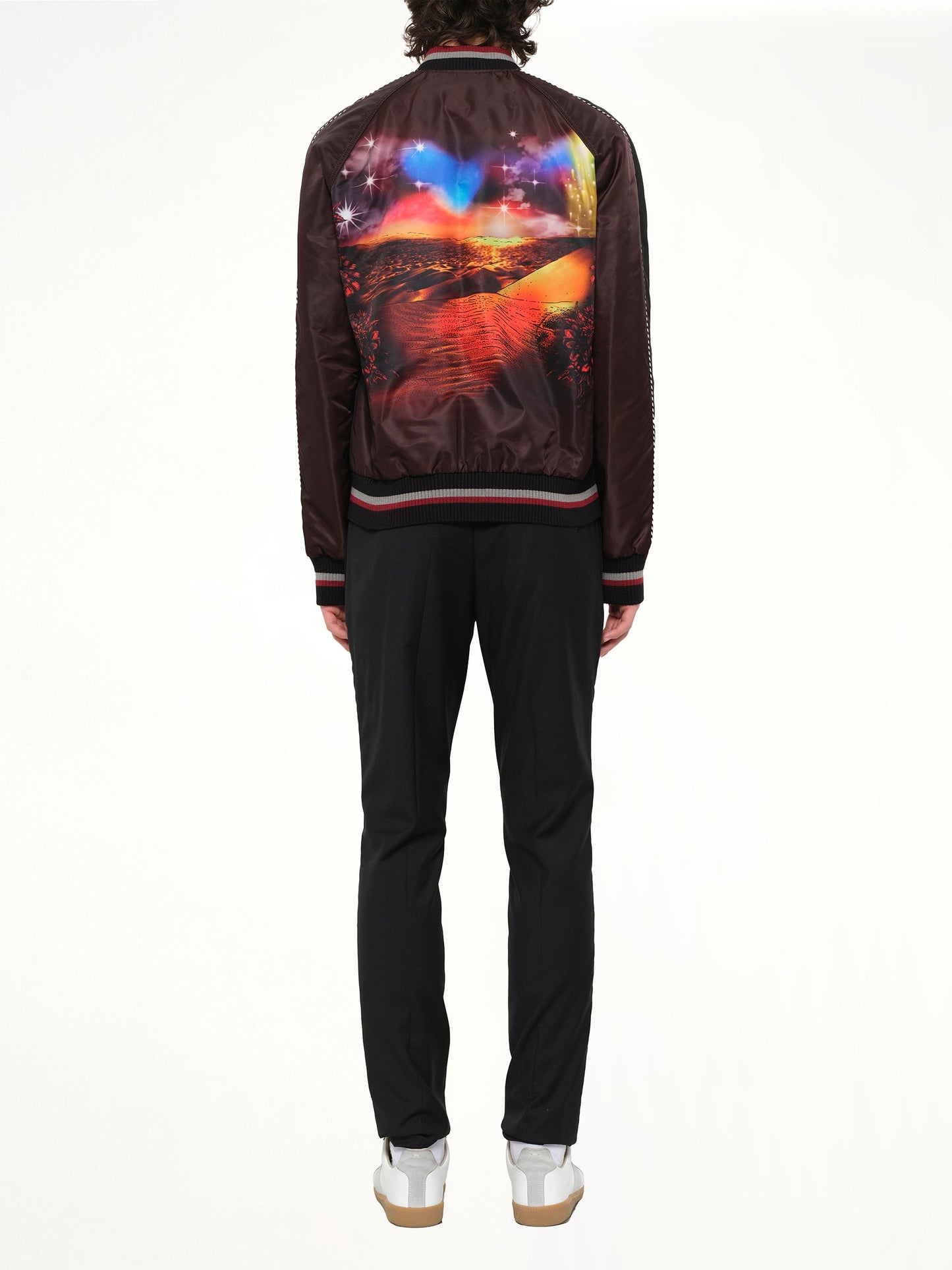 LANVIN Dune Baseball Jacket (Burg)