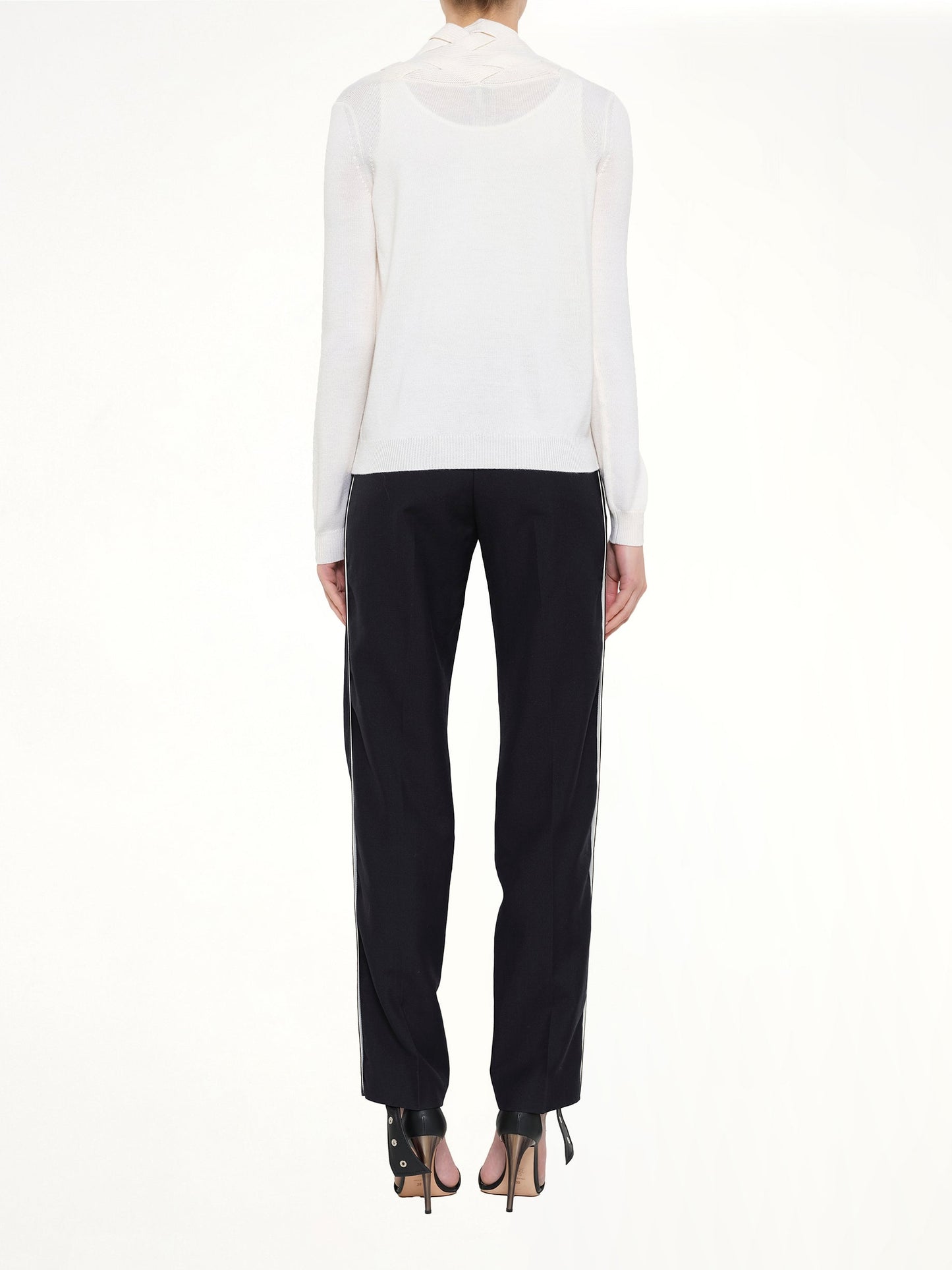 LOEWE Braid Cardigan (White)