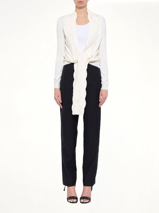 LOEWE Braid Cardigan (White)