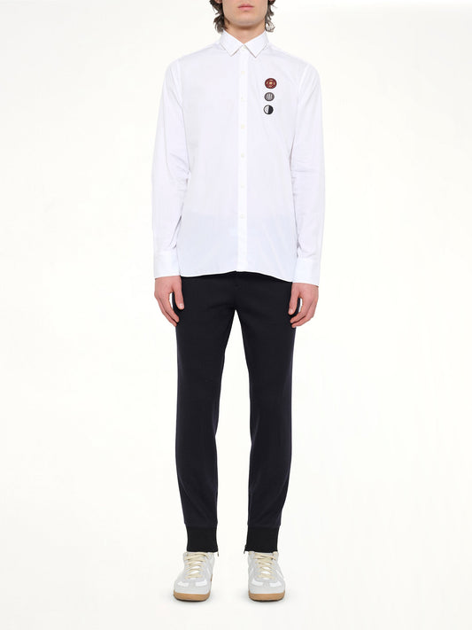 LANVIN Patch Medal 1 Shirt (White)