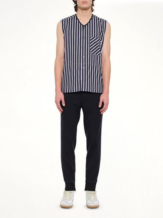 LANVIN Ribbon V Neck (Navy)