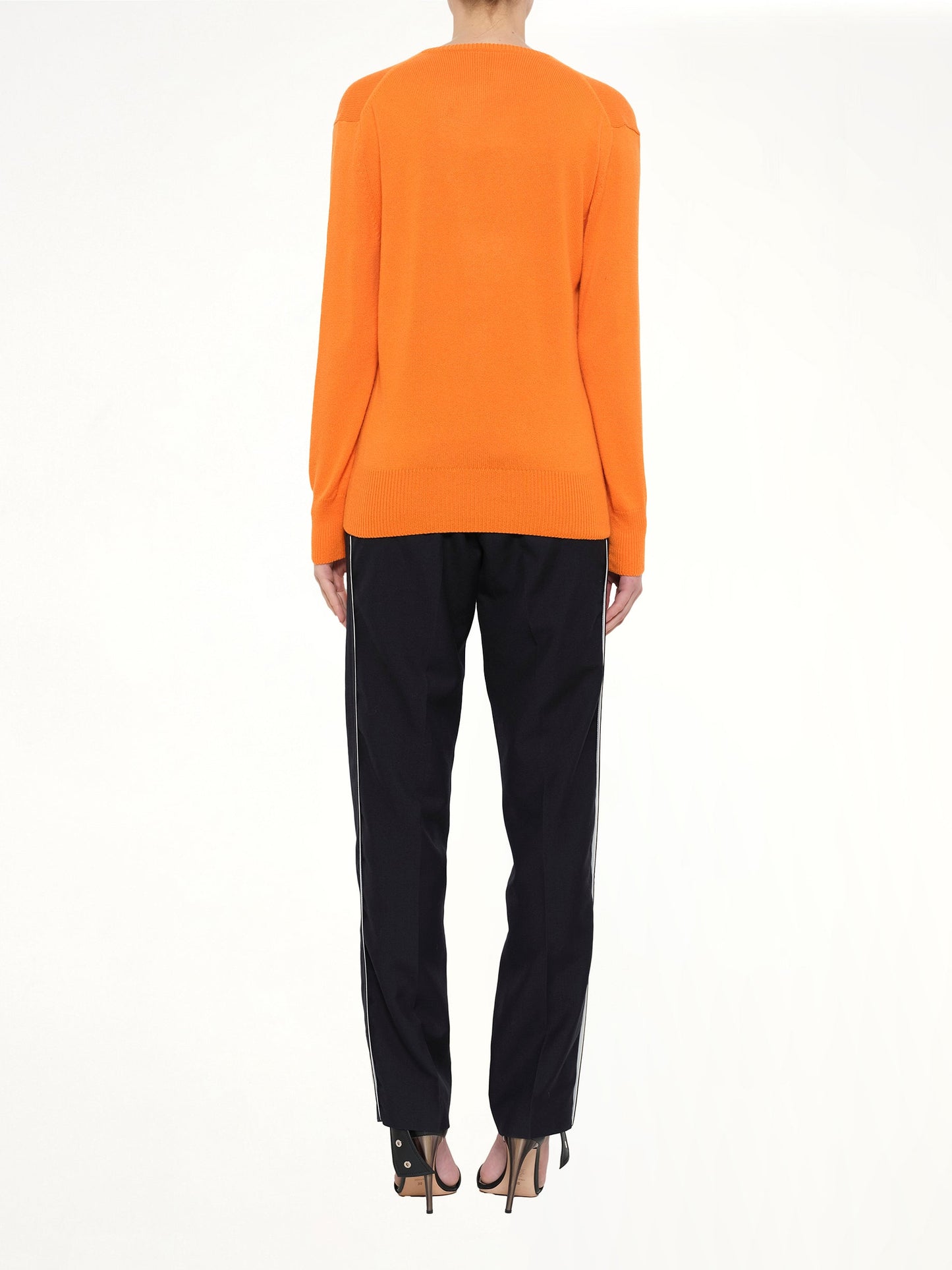 LOEWE V Neck Sweater (Orange)