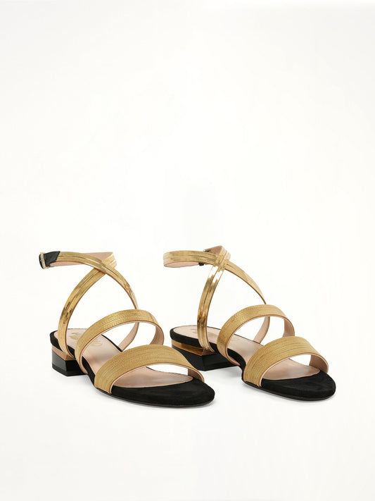 LANVIN Flat Sandal W/Chain (Black)