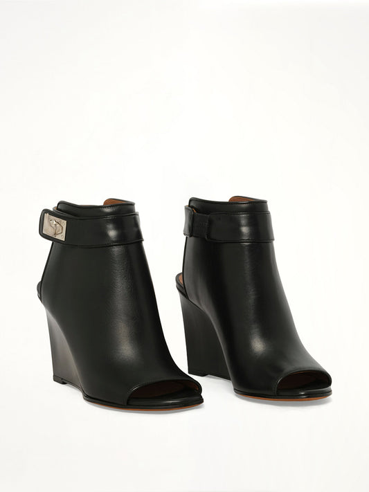 GIVENCHY Wedge Shark Sandal (Black)