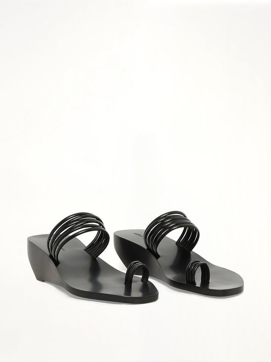 RICK OWENS Toe Straps Shoes (Black)