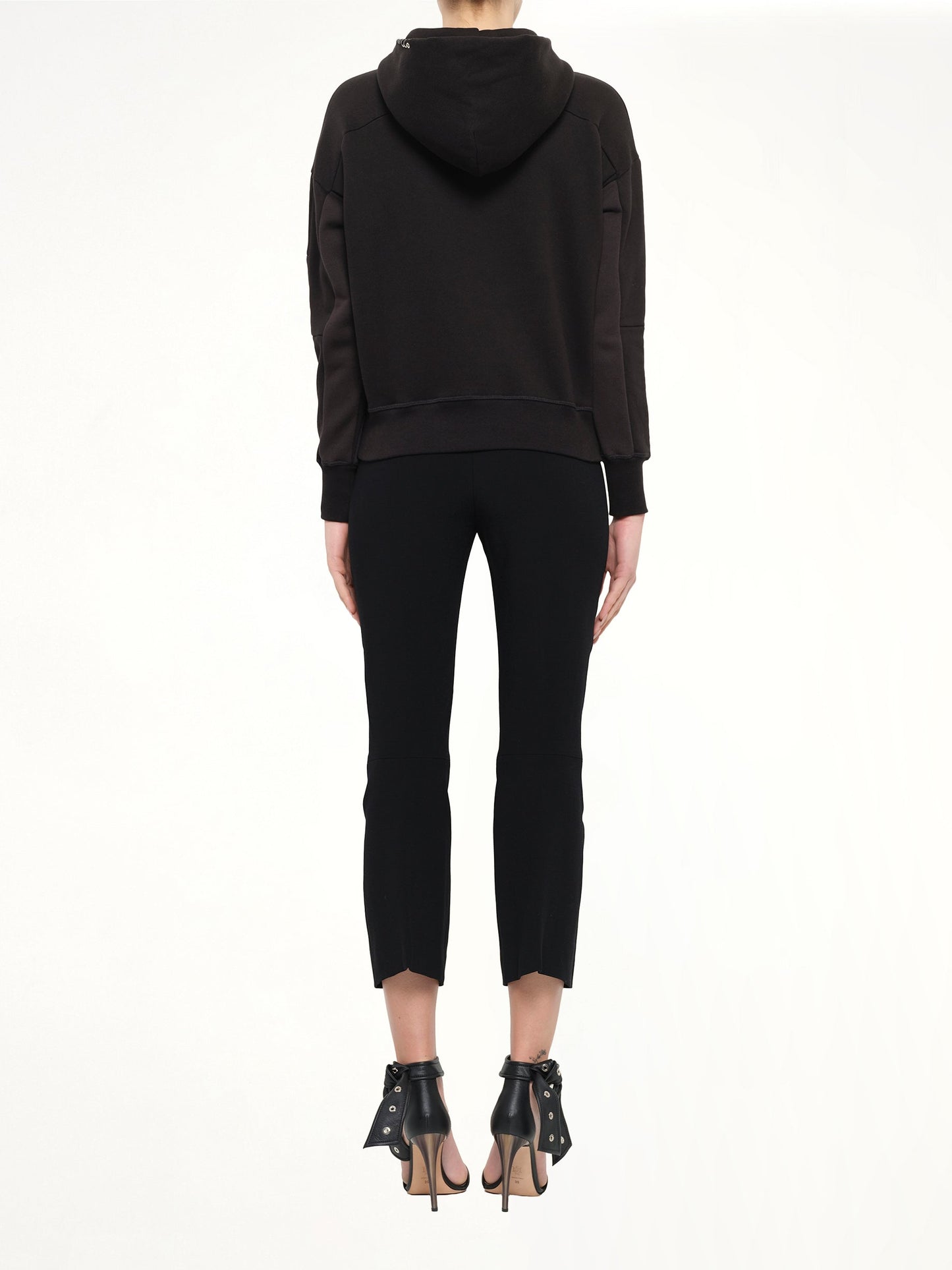 ALEXANDER MCQUEEN Bird Embroidered Hoodie (Black)