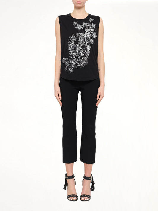 ALEXANDER MCQUEEN Life Skull T-Shirt (Black)