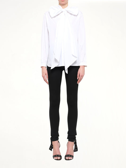 GIVENCHY Pussy-Bow Shirt (White)