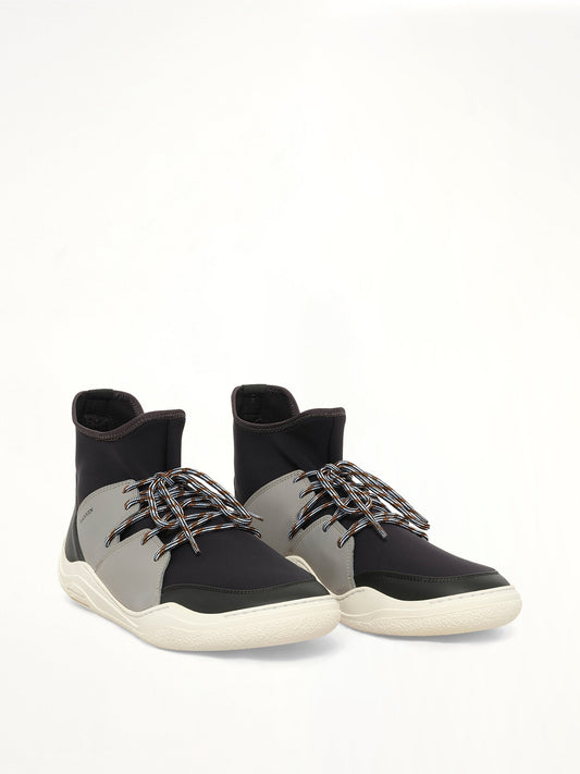 LANVIN Knit Lace Up Neo Sneaker (Black)