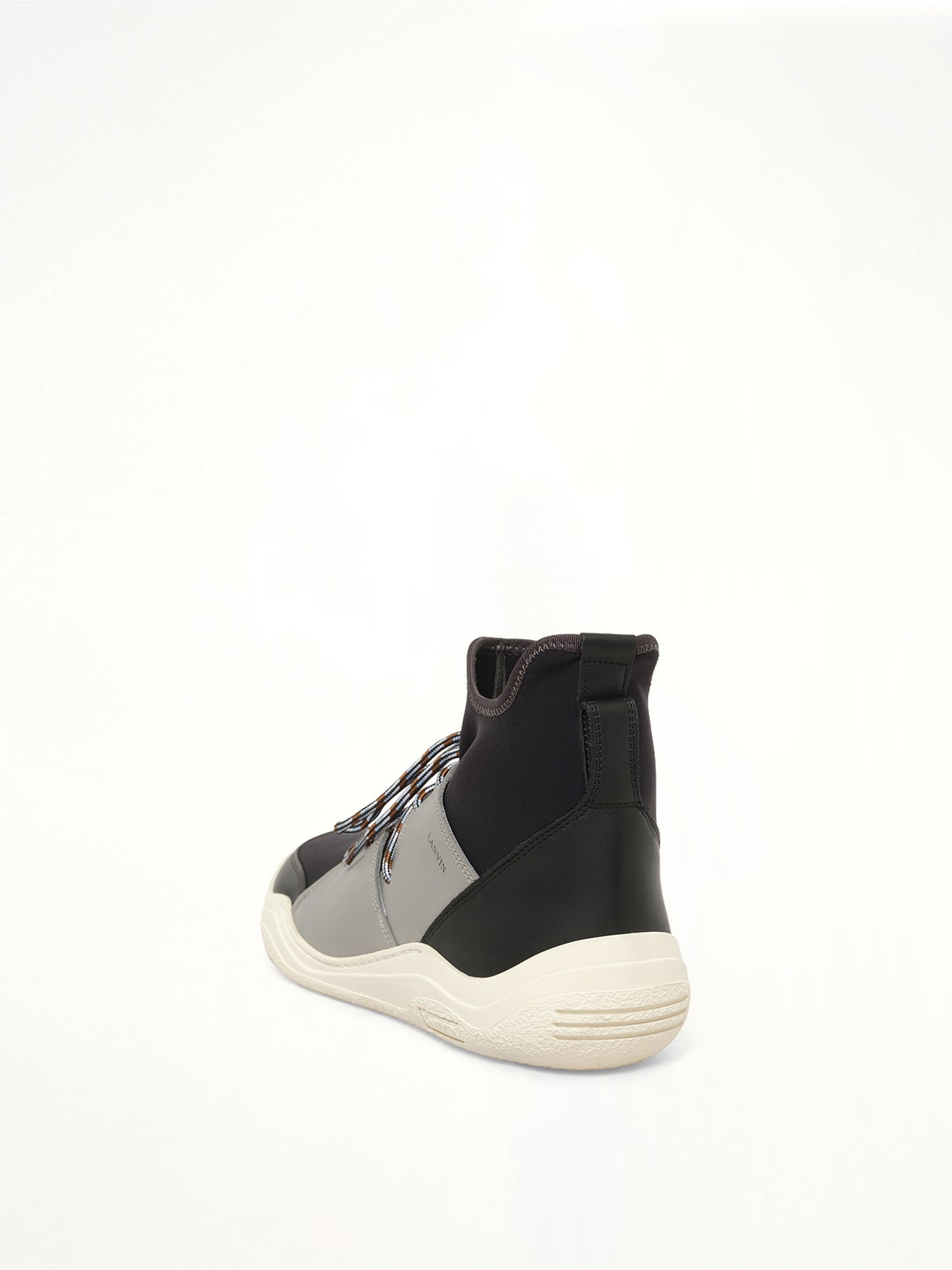 LANVIN Knit Lace Up Neo Sneaker (Black)