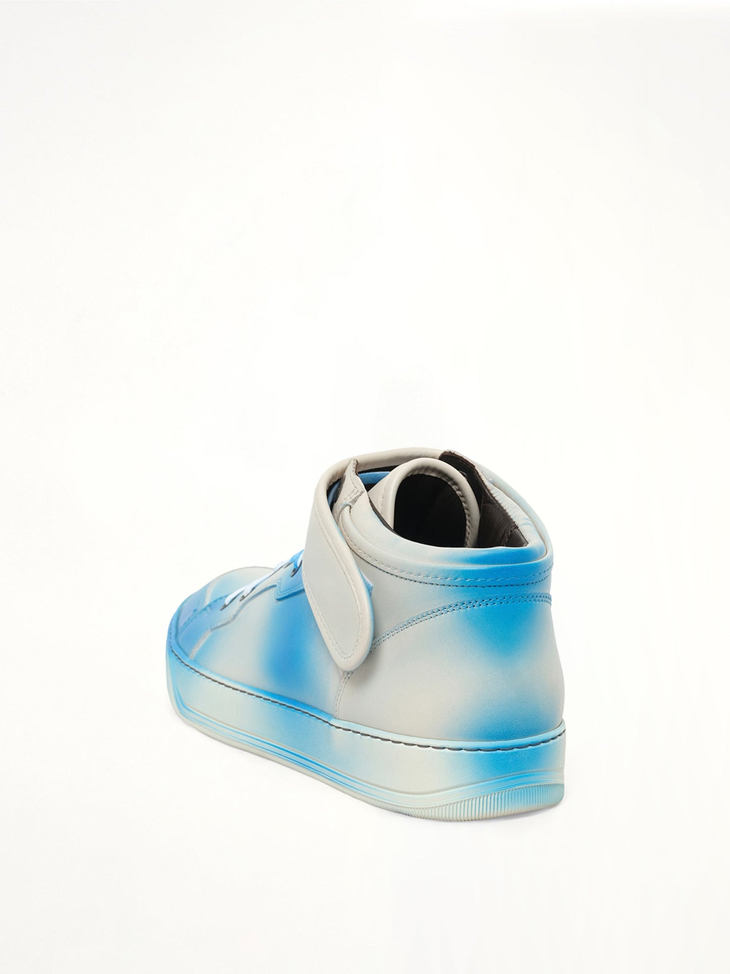 LANVIN Midtop Velcro Sneaker (White)