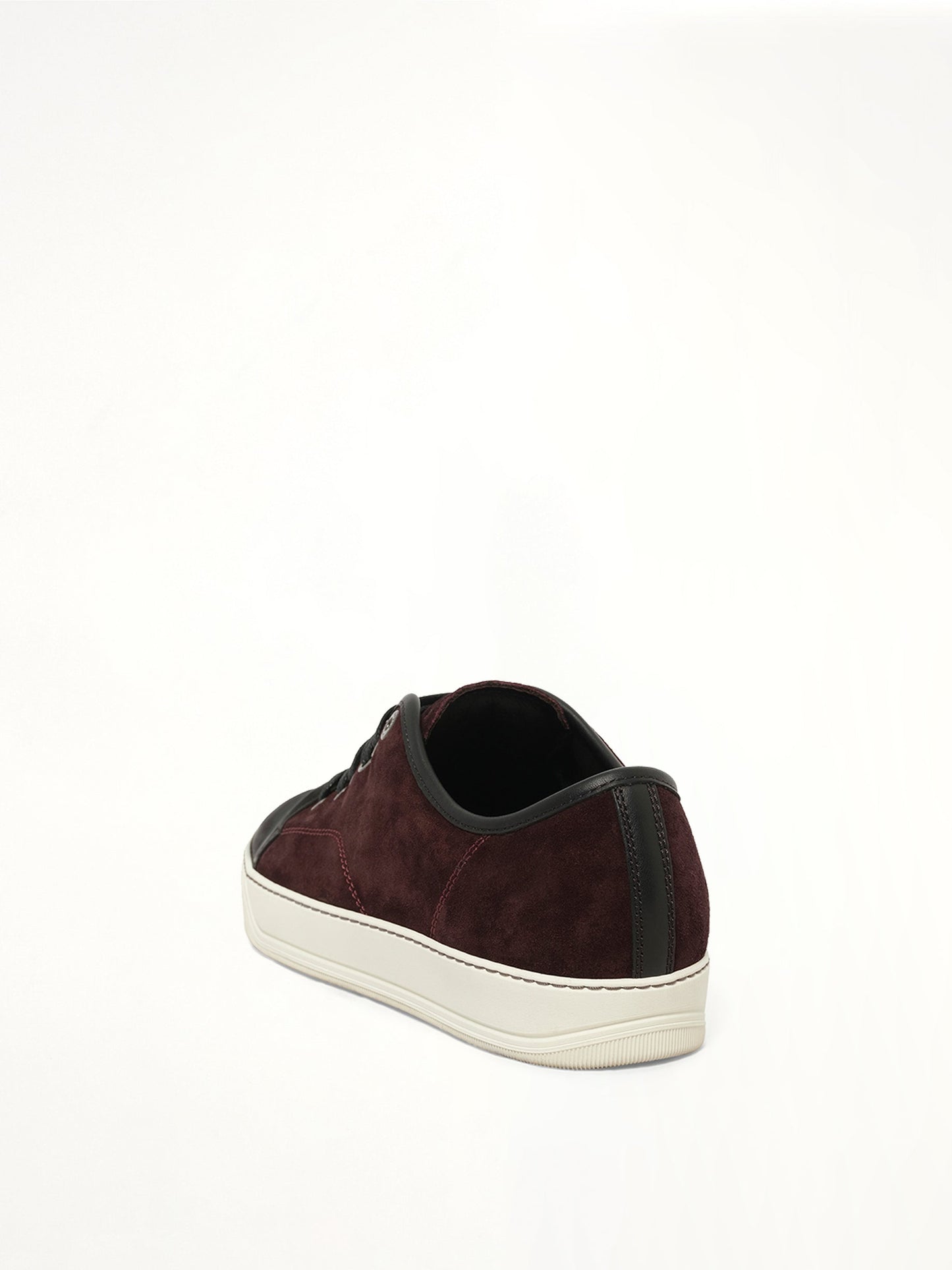 LANVIN Suede Patent Sneaker (Burg)