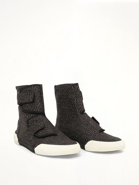 LANVIN Zebra High Sneaker (Black)