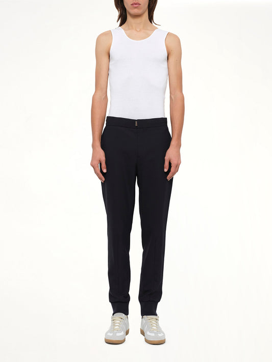 WOOYOUNGMI Classic Pants (Navy)