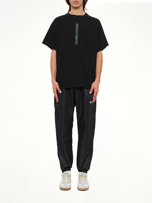 DANIEL PATRICK Vertical Logo T-Shirt (Blk/Sea)