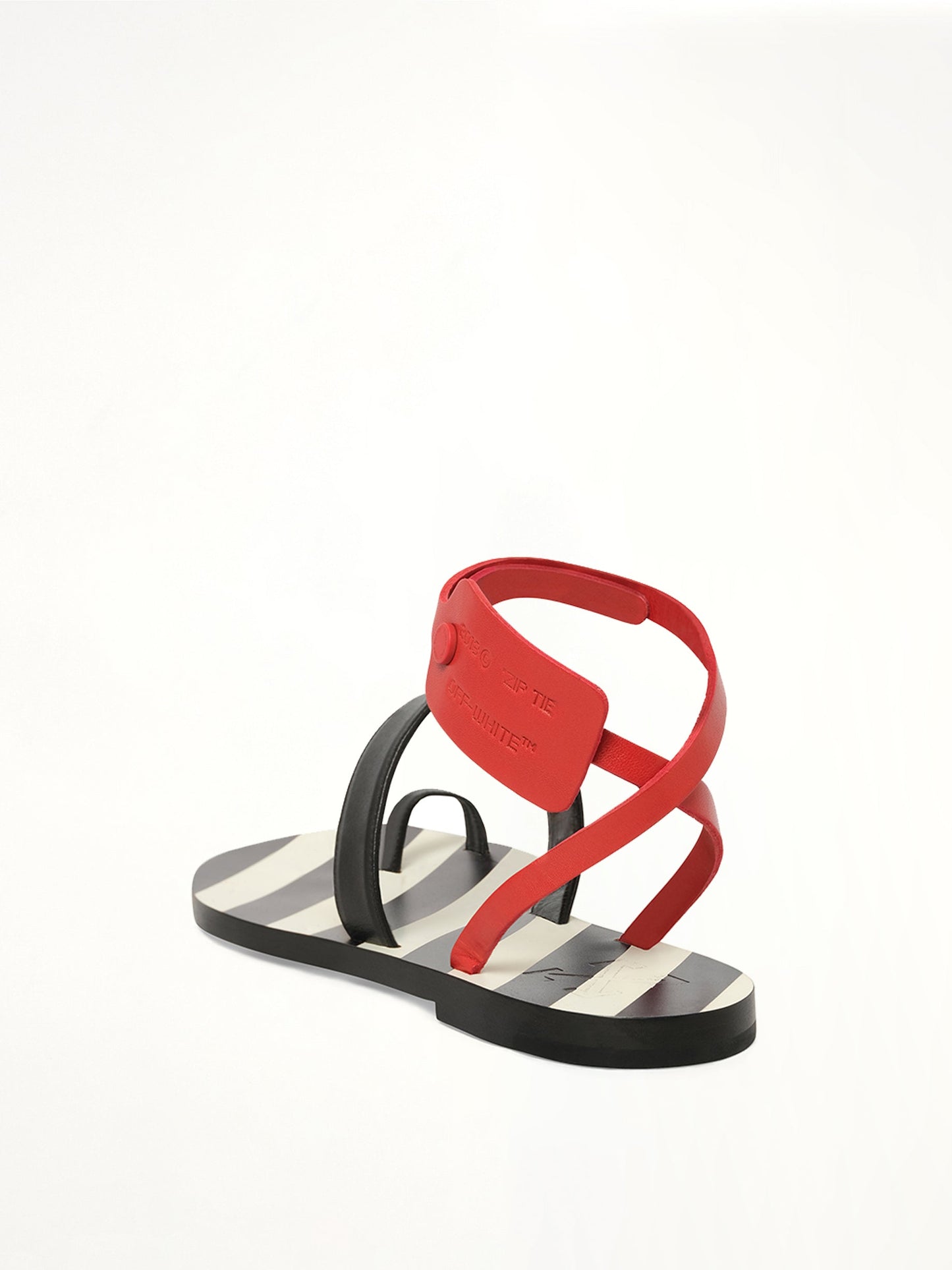 OFF-WHITE Zip Tie Flat Capri (Black)