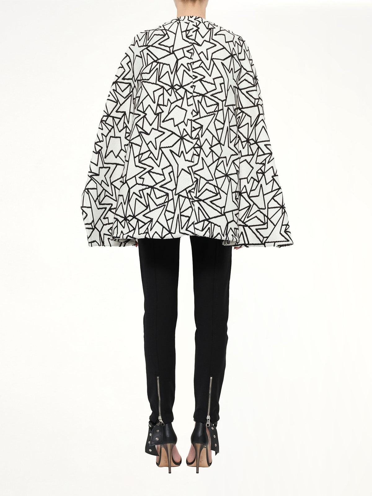 NEIL BARRETT Jacquard Cape (White)