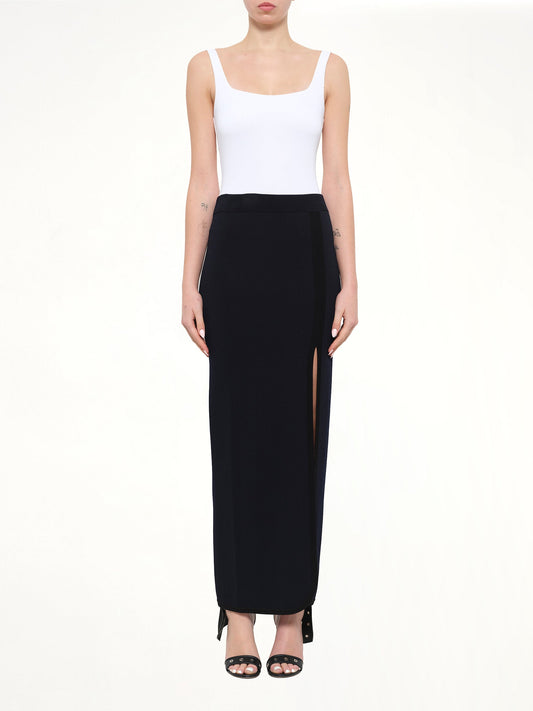 NEIL BARRETT Long Skirt (Navy)