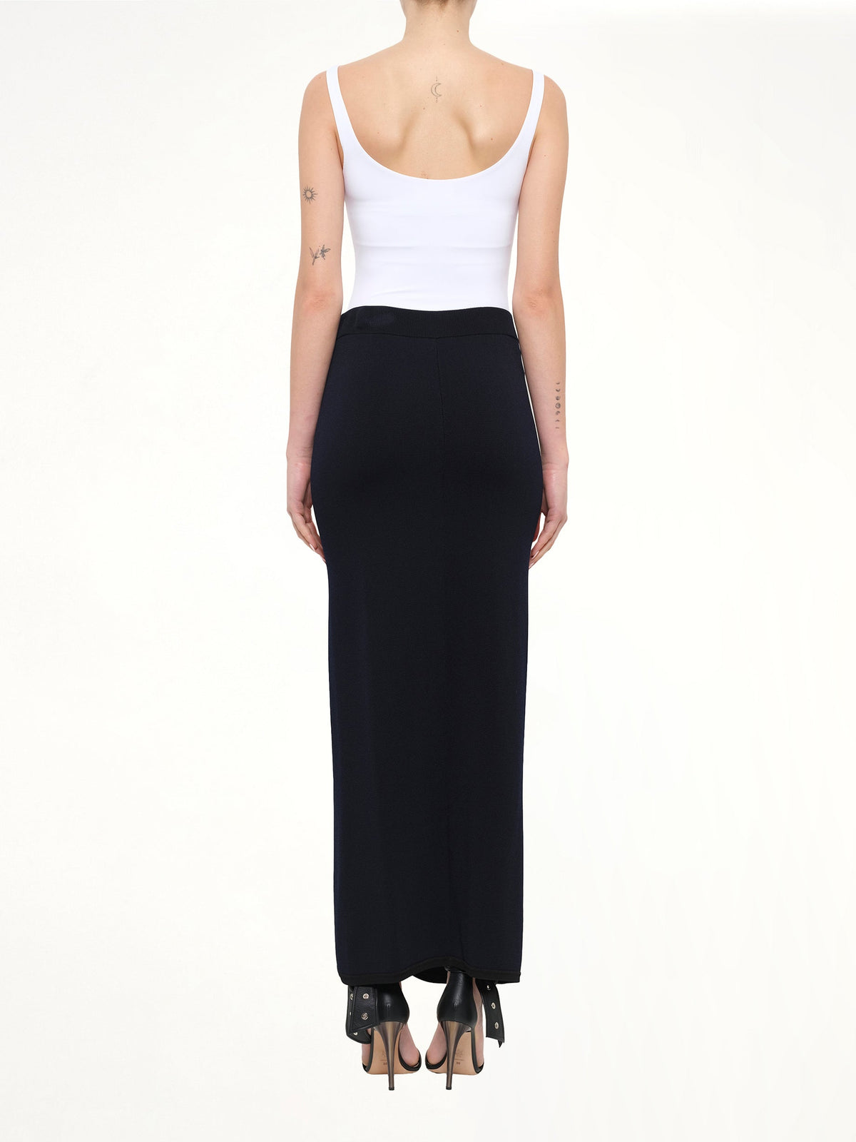 NEIL BARRETT Long Skirt (Navy)