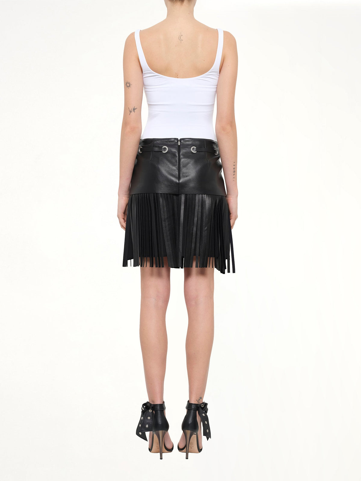 Neil Barrett Leather Skirt (Black)