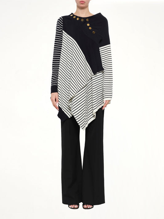 JWA Wrap Knit Skirt (Navy)