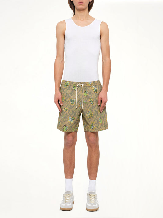 Loewe x Paula Printed Swim Shorts (Green)