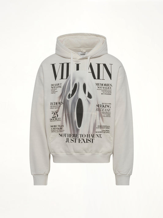 DOUBLET Villain Cover Print Hoodie (White)