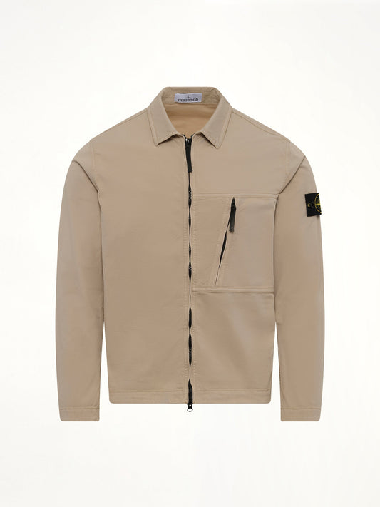 STONE ISLAND 120000 Supima Overshirt (Desert)