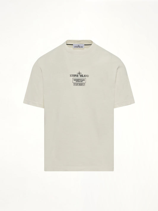 STONE ISLAND 210003 02 Industrial Logos S/S T-Shirt (Ivory)