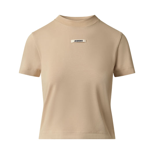 JACQUEMUS Le T-Shirt Gros Grain (Beige)