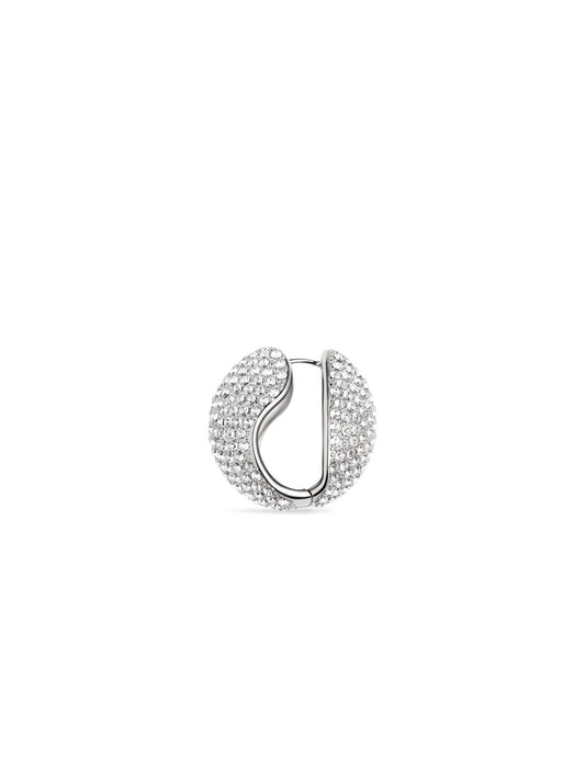 COPERNI Crystal Embellished Logo Earring (Silver)
