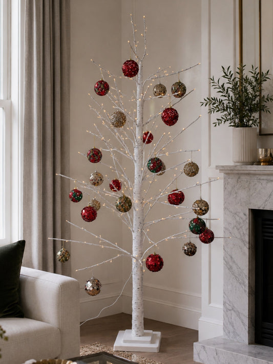 Threadz Luxe Sequin Bauble Set (Red)