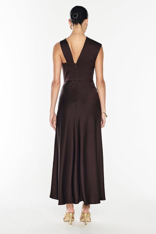 Your Song Drape Dress (Truffle)