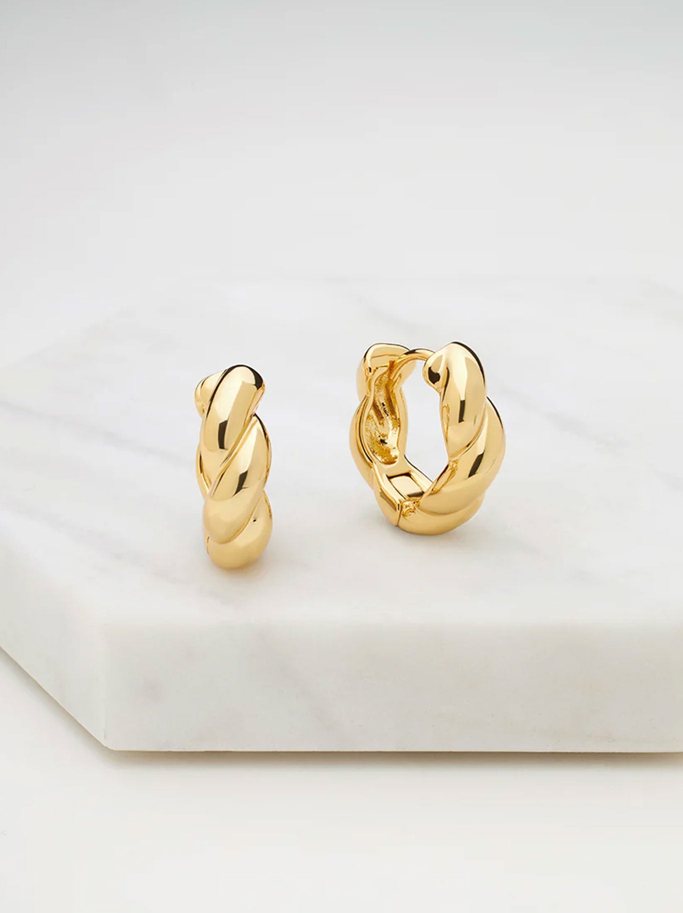 Image of Accessories. Productname: ZAFINO MAYA HOOP in Gold colour by brand - Zafino