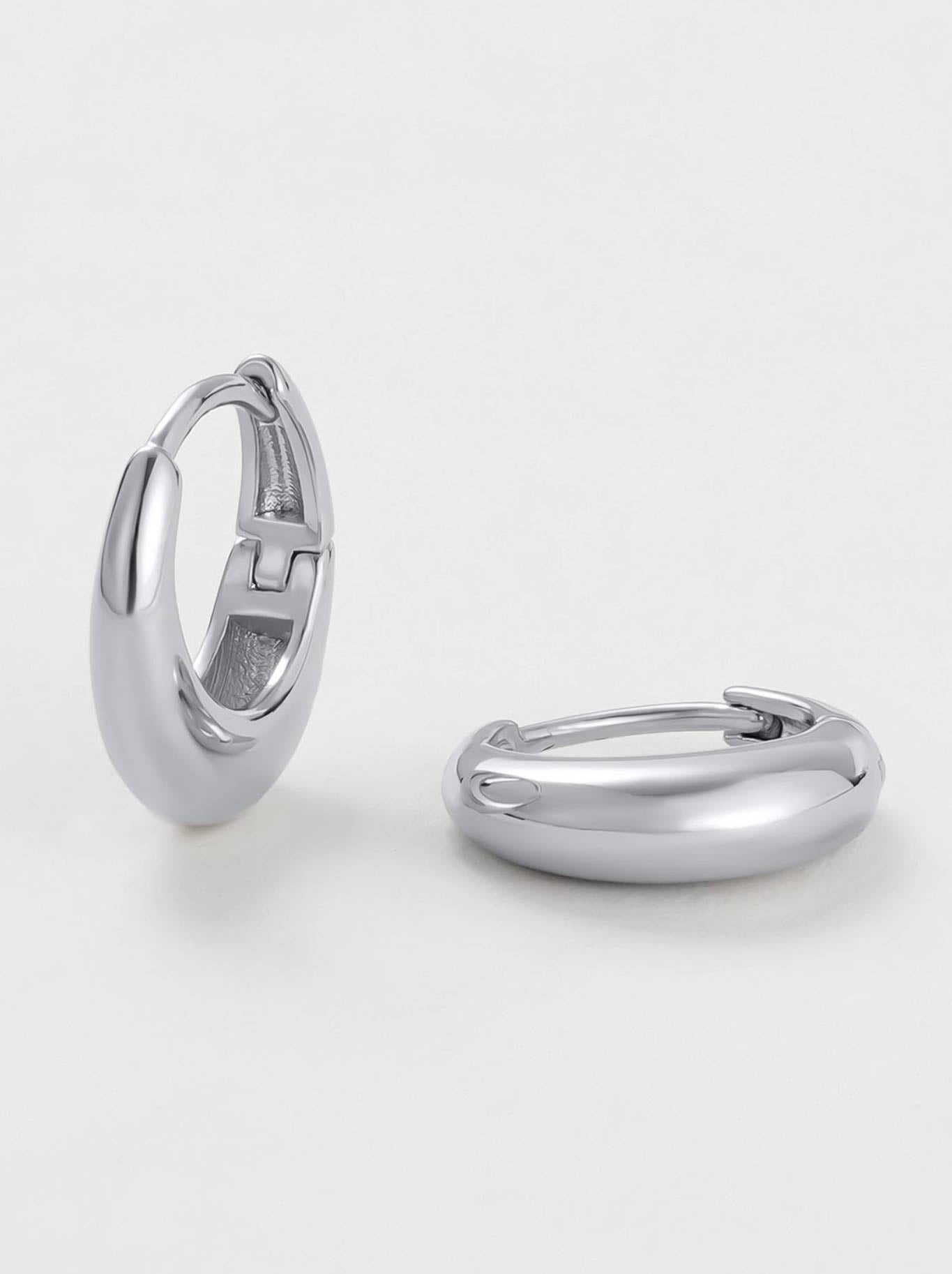 ZAFINO CLEO HOOP MEDIUM (Silver)