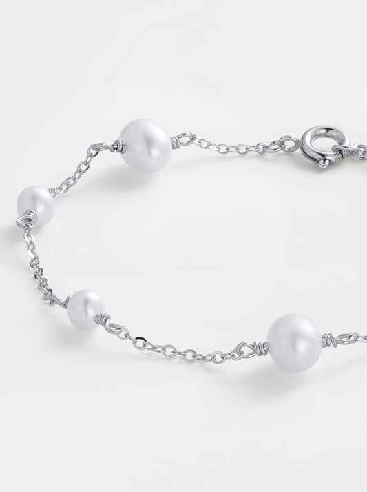 Zafino Luna Pearl Bracelet (Silver)