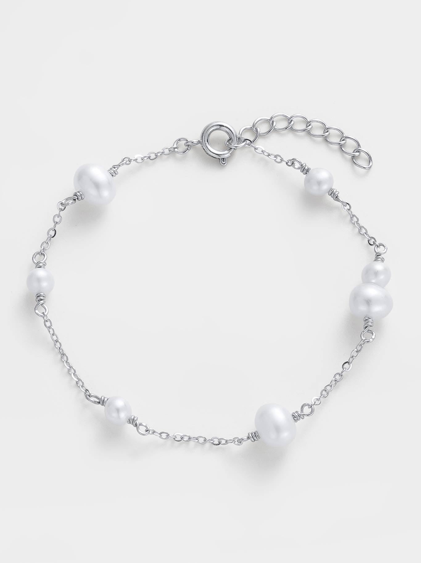 Zafino Luna Pearl Bracelet (Silver)
