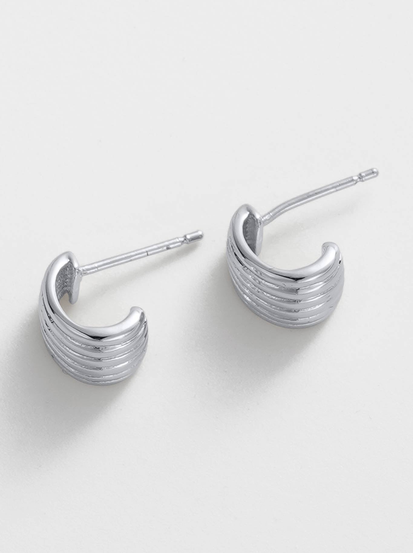 ZAFINO SASHA HOOP SMALL (Silver)