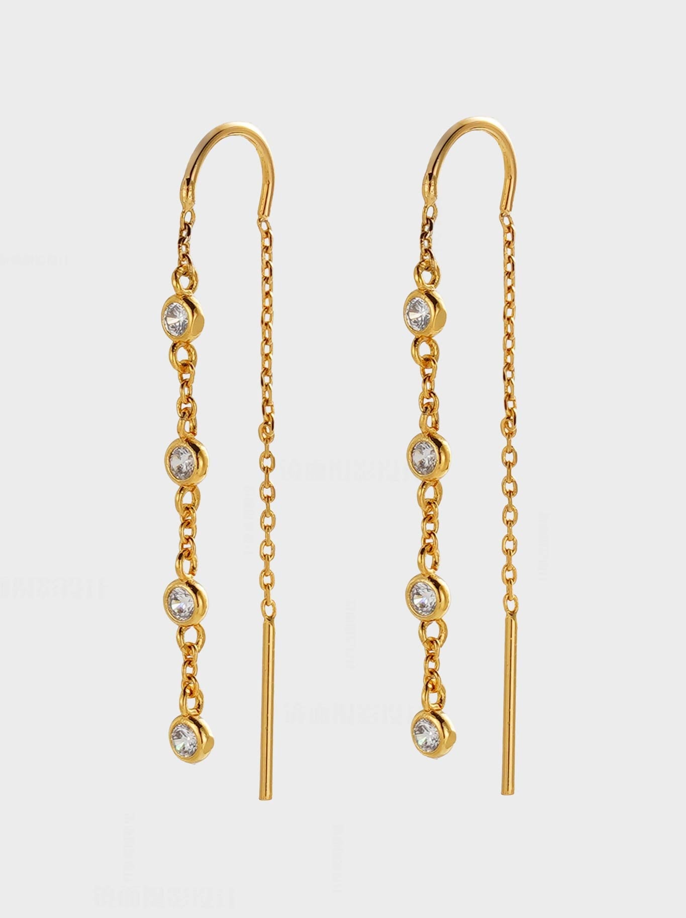 Zafino Adele Thread Earring (Gold)