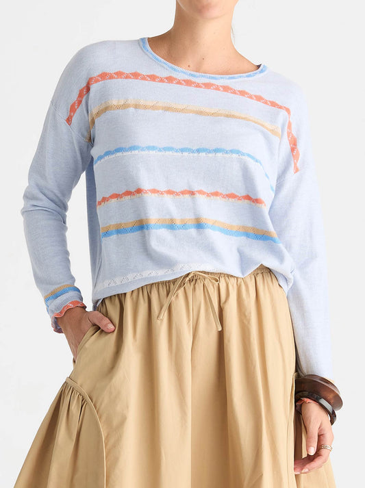 ZAKET & PLOVER LACE POP KNIT (Denim)