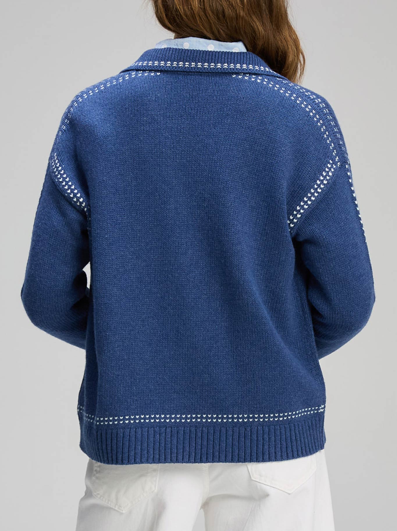ZAKET & PLOVER TAILORED CARDIGAN (Indigo)