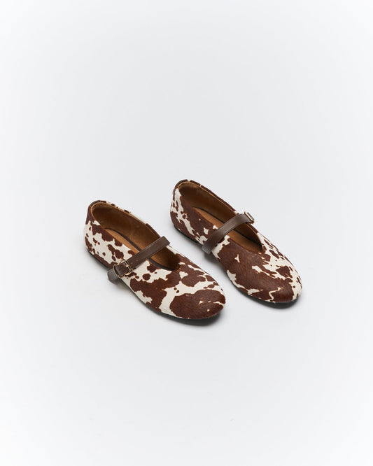 Walnut Melbourne Zetta Leather Ballet (Cow)