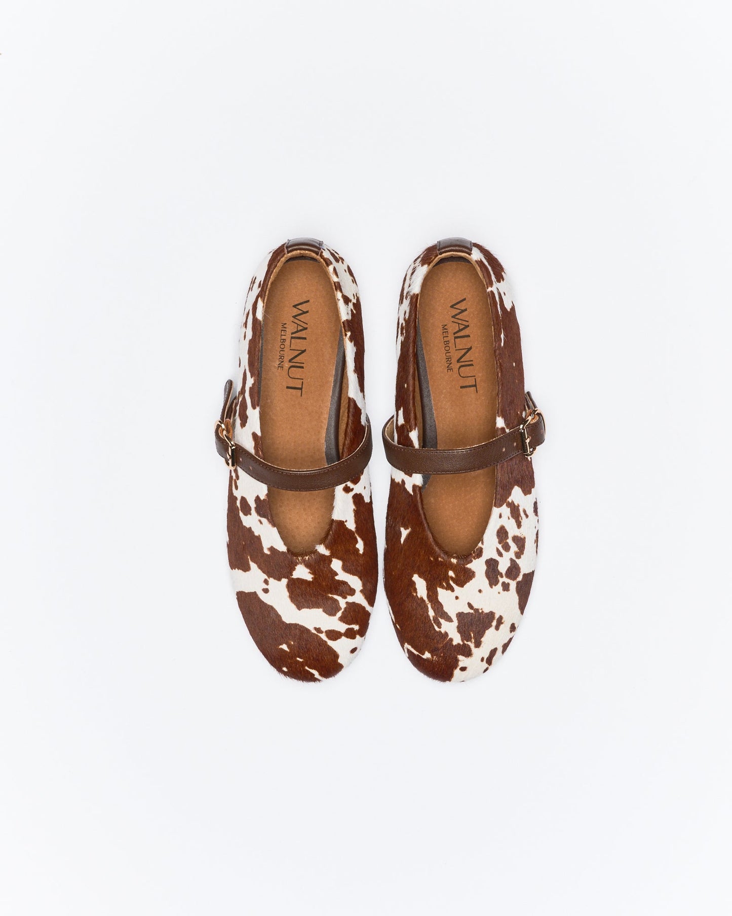 Walnut Melbourne Zetta Leather Ballet (Cow)