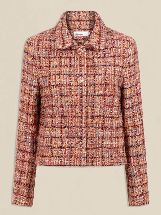 ZOE KRATZMANN PLUME JACKET (Berry Check)