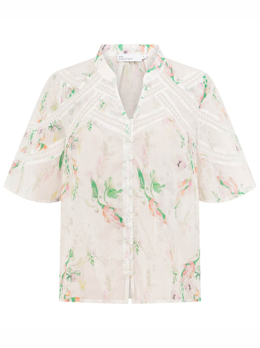 ZOE KRATZMANN PULSE TOP (Painterly Bloom)