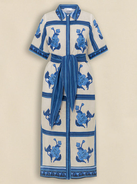 ZOE KRATZMANN ROAM DRESS (Azure Collage)