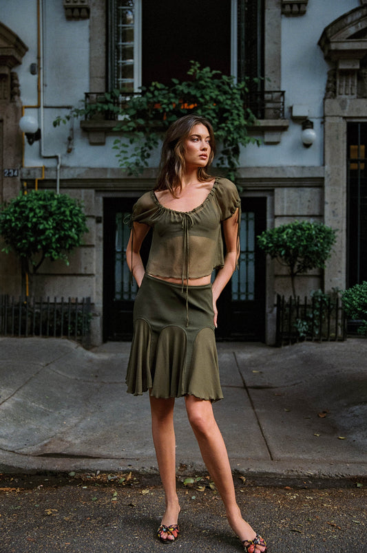 Adele Skirt (Olive)