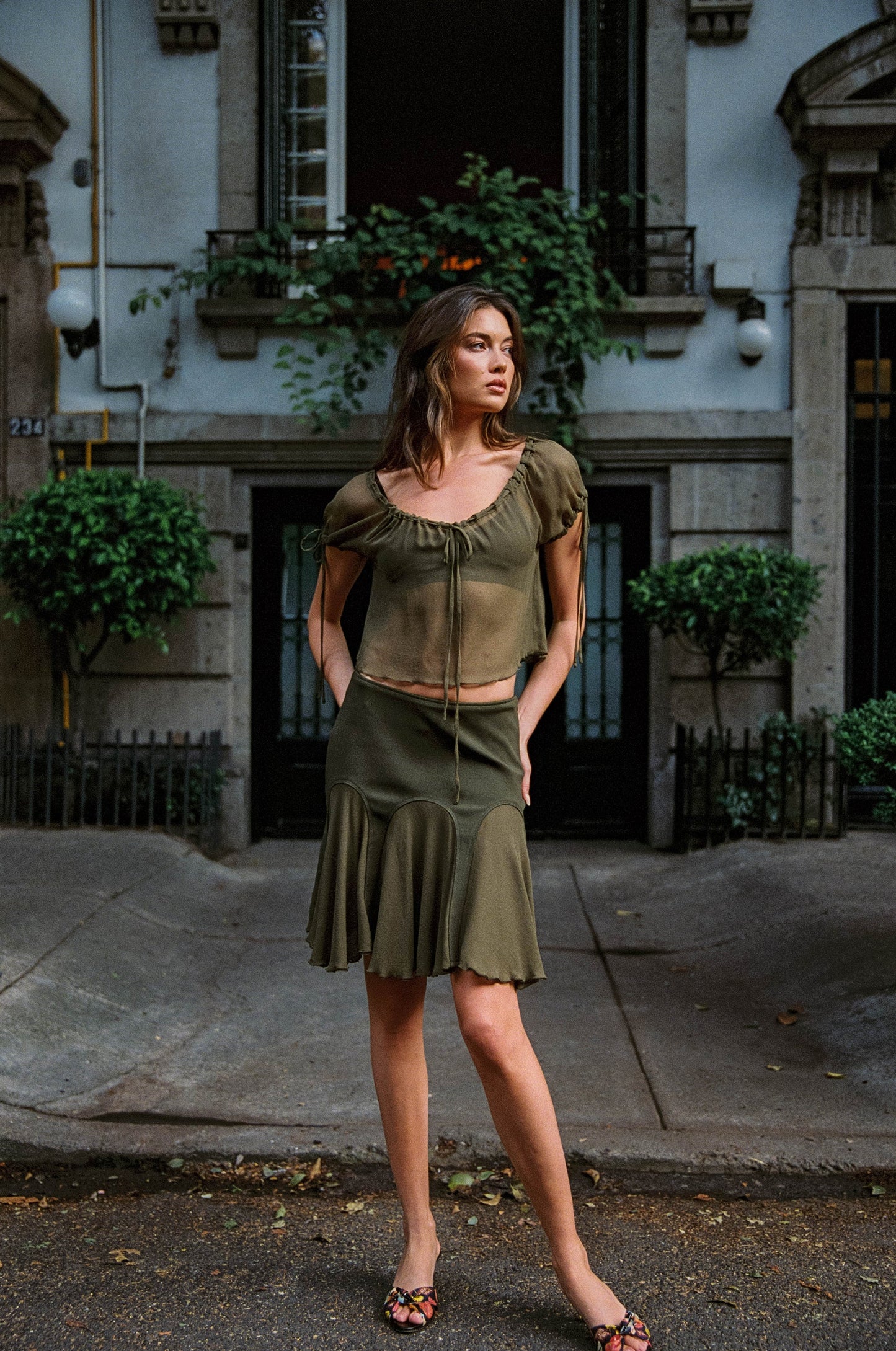 Adele Top (Olive)